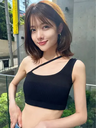 ミディアム カラー パーマ coo et fuu所属・根津、表参道2店舗 店長　内見 加瑞磨のヘアスタイル