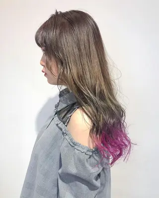 ロング カラー ヘアアレンジ 【池袋/スパイキー ショート】ⓝⓘⓜⓤのヘアスタイル