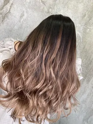 セミロング カラー MERRY所属・寺門 拓馬のヘアスタイル