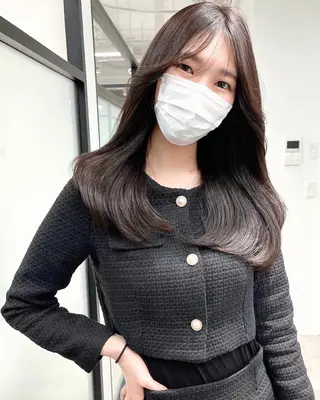 ロング 韓国レイヤーカット 髪質改善▫️水野有真のヘアスタイル