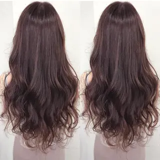 ロング カラー パーマ ヘアアレンジ 八巻 晴香のヘアスタイル