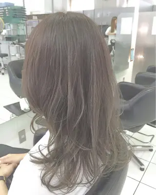 セミロング ロング カラー 青木 茂樹⭐️ 透明感カラーのヘアスタイル