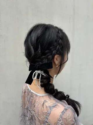 ロング レイヤー×透明感 ヘアセット/ミサトのヘアスタイル