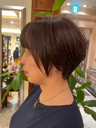 ショート 田内 満里奈のヘアスタイル