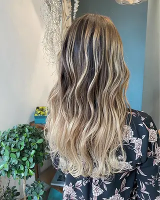 ロング カラー パーマ OVER→三軒茶屋 /縮毛矯正・髪質改善のヘアスタイル