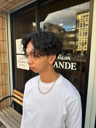 ショート パーマ メンズ ハヤシカズキ/カラー ✂/メンズパーマのヘアスタイル