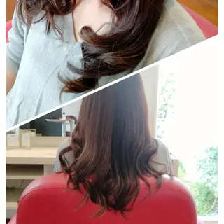 セミロング ヘアアレンジ EARTH 浜松志都呂店所属・髪質改善×カラー🌈 ふたばのヘアスタイル