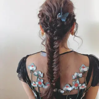 ロング パーマ ヘアアレンジ ニシダヒカリ🌙 髪質改善×似合わせのヘアスタイル