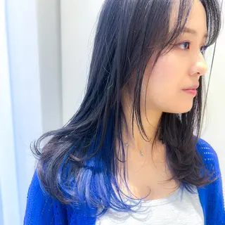 ミディアム たぴ。ぱつっとボブ /暖色艶カラー🍒のヘアスタイル