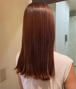 ロング 髪質改善カラー ベージュ🤎YUMEのヘアスタイル