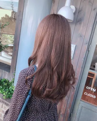 ロング カラー 永井 亜実のヘアスタイル