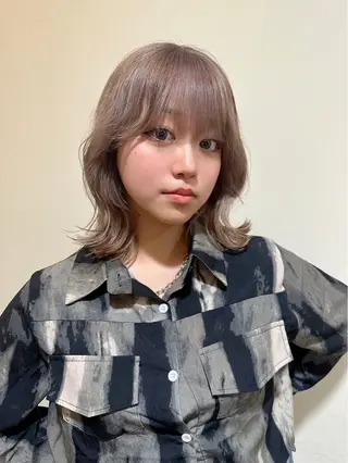 ミディアム 💫レイヤーカット✨ 透明感カラー工藤雄大のヘアスタイル