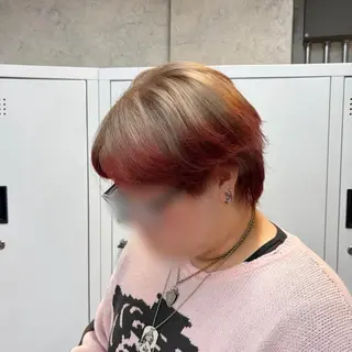 カラー メンズ limitみづき🌙 ブリーチカラーのヘアスタイル