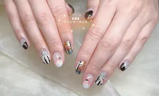 ネイル ラベンダー💖日暮里 ルル💖ネイルのネイルデザイン