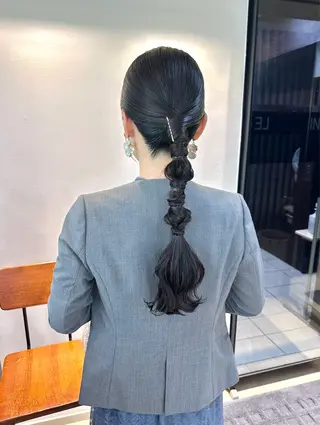 ヘアアレンジ mio/【日本橋】 パーマモデルのヘアスタイル