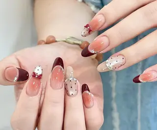 ネイル By moonネイル 🌷ワンホン/韓国風のネイルデザイン