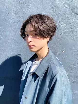 メンズ メンズブリーチカラー /パーマ ごーた立川のヘアスタイル