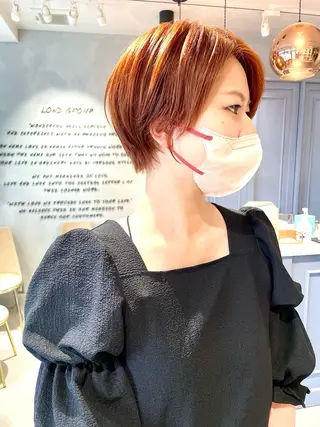 ショート カラー 360°キレイな ショートカットのヘアスタイル