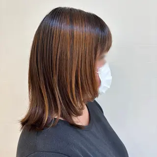 セミロング 加藤 くるみのヘアスタイル