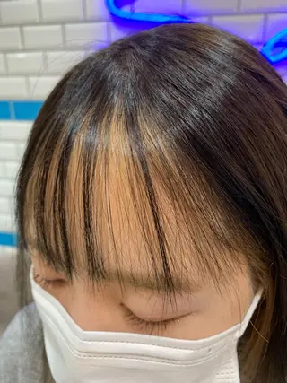 セミロング カラー 新宿/韓国レイヤー 髪質改善カラー/角所のヘアスタイル