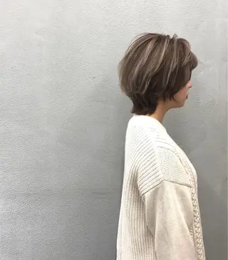 ショート カラー ボブ/ショート/ 白髪染め/メンズ葛西のヘアスタイル