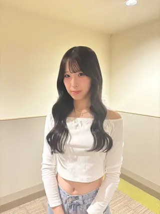 ロング 武田玲音/カラー モデル/堀江のヘアスタイル