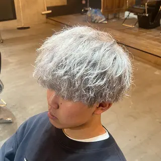 ショート カラー メンズ センターパート職人 店長/TSUBASAのヘアスタイル