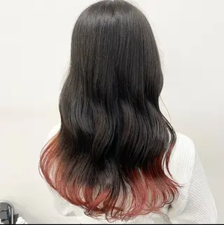 セミロング カラー レイヤー/韓国❣️ 髪質改善/亘紘輝のヘアスタイル