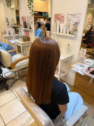 ロング 中野 亮のヘアスタイル