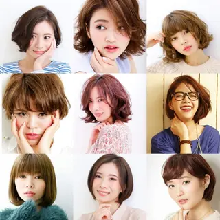 ショート 大人ボブ透明感カラー 岡崎武のヘアスタイル