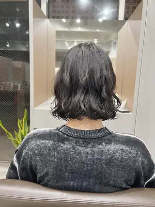 パーマ ボブパーマコテ巻き風 パーマNo1深江秀平のヘアスタイル