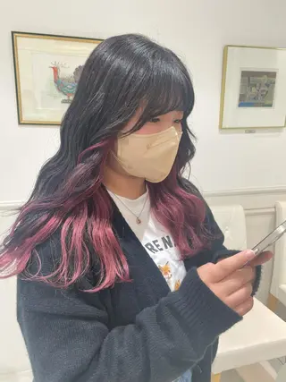 セミロング 暖色🎀ゆるふわ☁️ MOERI 🍒のヘアスタイル