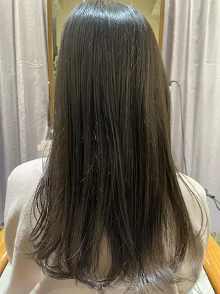 セミロング カラー 柳井 準平のヘアスタイル