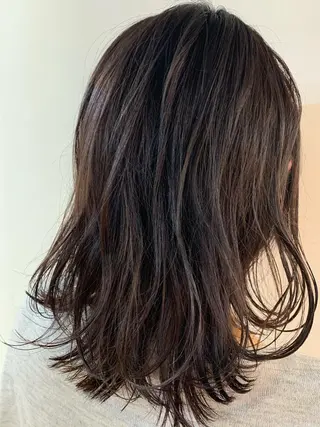 ミディアム カラー なりたいが叶う ながしまじゅんきのヘアスタイル