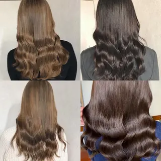 ミディアム カラー 難波/心斎橋/ボブ/ 髪質改善/ハイトーンのヘアスタイル