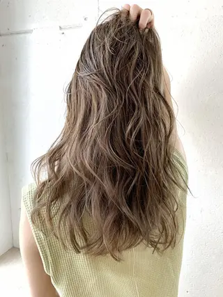 セミロング カラー ヘアアレンジ WATARU🔥／ 外国人風ハイライトのヘアスタイル