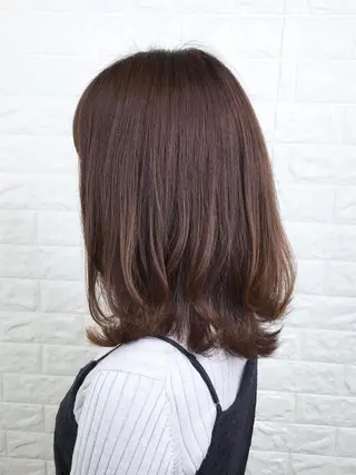 ミディアム カラー エイジングケア特化 美容師✂️山崎竜二のヘアスタイル