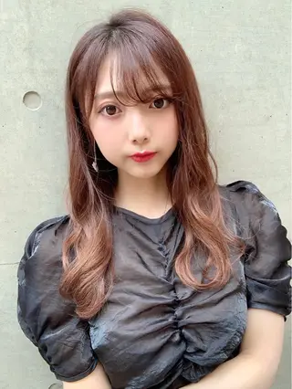 ロング カラー 韓国ヘア🤍顔周り/ 髪質改善✨/林遼一郎のヘアスタイル