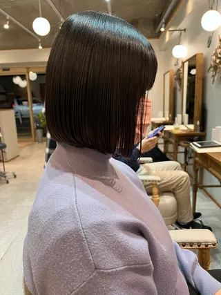 ショート ぱつボブ/ ショート/YUKIのヘアスタイル