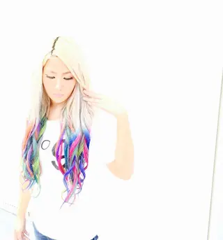 ロング カラー 💓シールエクステ ルミエールのヘアスタイル