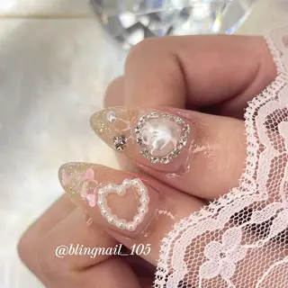 ネイル 23時まで❤︎韓国、 ワンホンネイルのネイルデザイン