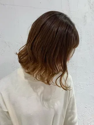 ミディアム 🫧透明感カラー/ ボブ/小笠原汐海🪽のヘアスタイル