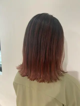 ミディアム カラー scene.池袋所属・scene. haraのヘアスタイル