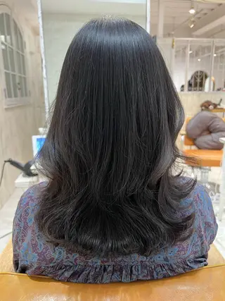 セミロング ハイレイヤー/顔周り /レイヤーカットのヘアスタイル