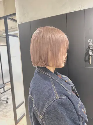 ショート カラー ハイトーン･髪質改善 MIOKAのヘアスタイル