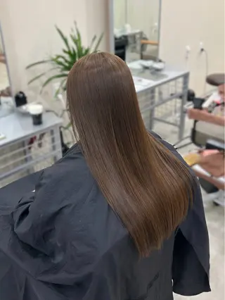 ロング MIDORI🎀 透明感/ベージュのヘアスタイル