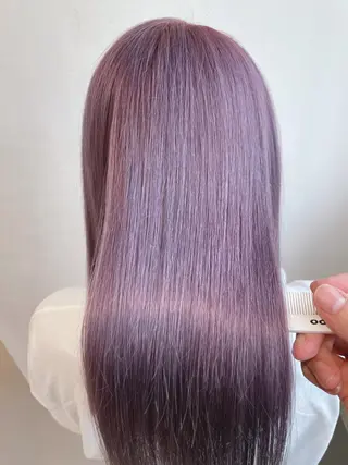 セミロング カラー 岩戸 新のヘアスタイル