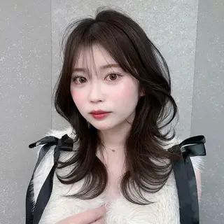 ミディアム 韓国レイヤー／似合わ せ／nazuna🩵のヘアスタイル