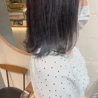 ミディアム カラー ヘアアレンジ GO TODAY シェアサロン 表参道Flos店所属・nishi fuyumiのヘアスタイル