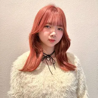 ロング カラー ベージュカラー⌇﻿ くびれヘア.𐙚心音のヘアスタイル